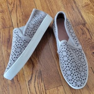 Joie huxley laser cut suede slip on sneaker